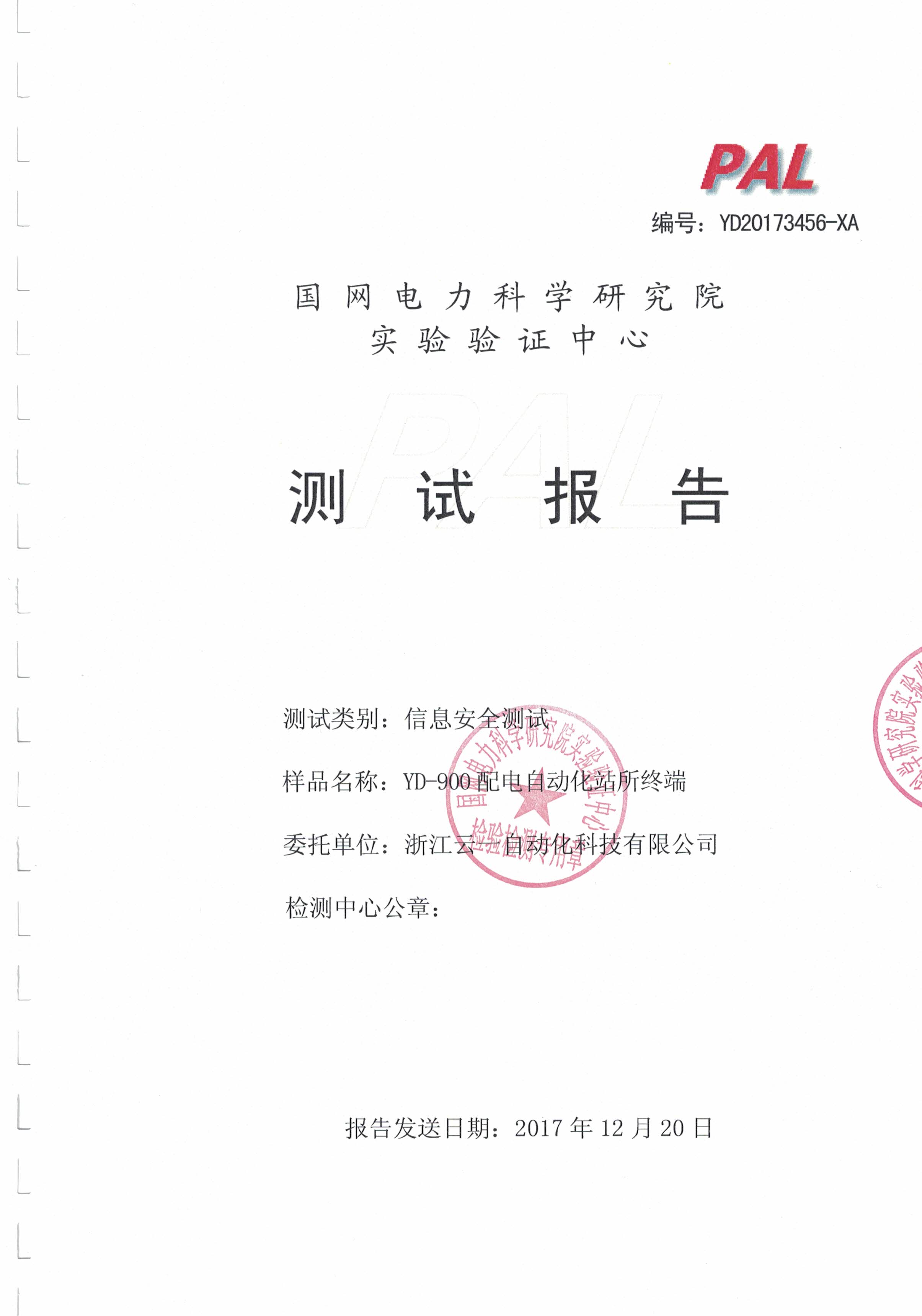 檢測報告